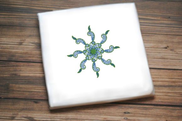 Beautiful Green Blue Flower