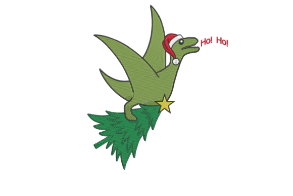 Christmas Flying Dino