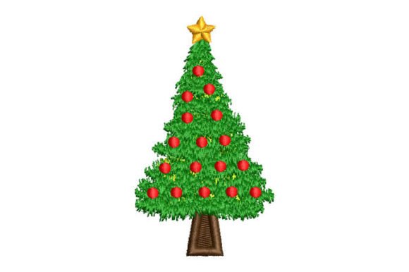 Christmas Tree with Red Balls