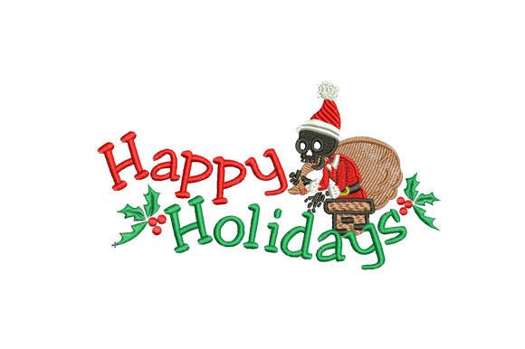 Fun Holiday Embroidery Design