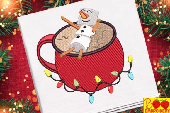 Hot Chocolate Marshmallow Snowman