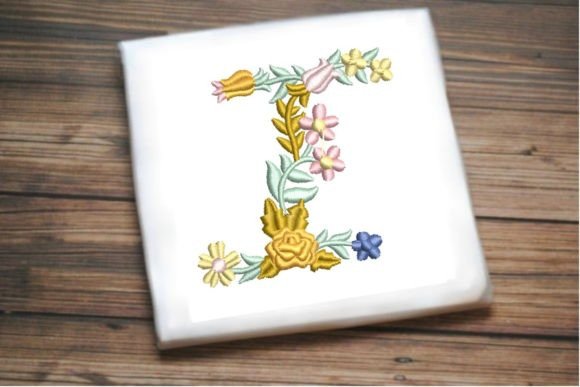 Letter I in Beautiful Flower