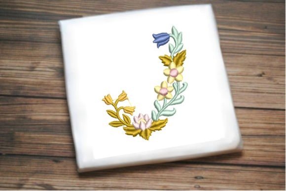 Letter J in Beautiful Flower