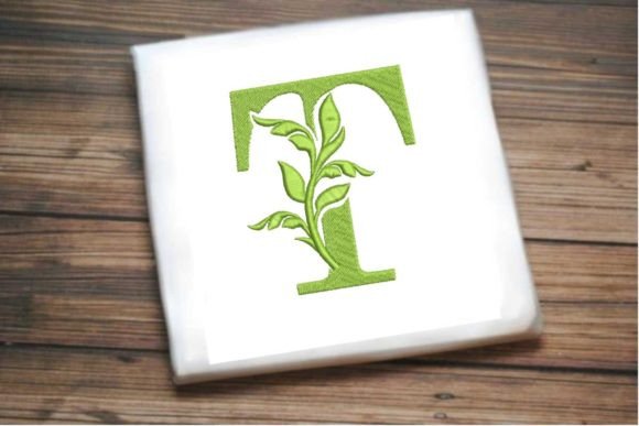 Letter T Beautiful Monogram