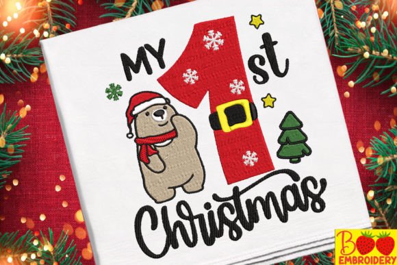 My 1st Christmas Cute Bear