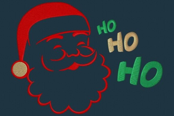 Santa Head Ho Ho Ho